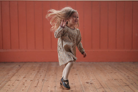 Little Cotton Clothes Organic Pointelle Maya Dress Prairie Floral