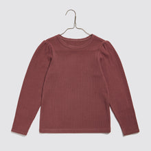  Little Cotton Clothes Organic Pointelle Top Redcurrent