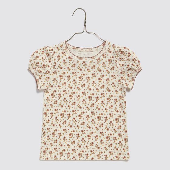 Little Cotton Clothes Organic Pointelle Tshirt Bronte Floral