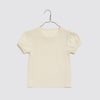 Little Cotton Clothes Organic Pointelle Tshirt Buttermilk