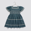Little Cotton Clothes Penelope Smocked Dress Pier Blue