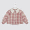 Little Cotton Clothes Smocked Catherine Blouse Apple Butter Gingham