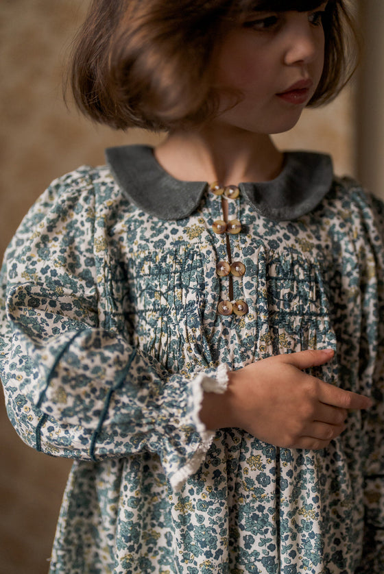 Little Cotton Clothes Tessa Dress Midwinter Floral