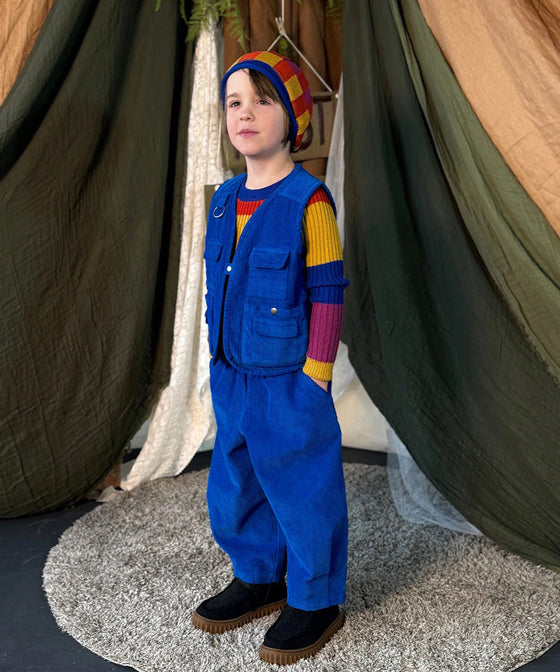 MABLI CORD VEST ELECTRIC BLUE