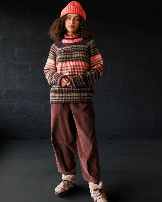 MABLI WOMENS CORD PANTS RAISIN