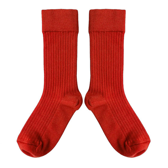 MABLI WOMENS MERINO WOOL SOCKS REDCURRANT