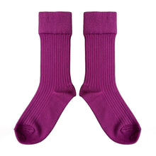  MABLI WOMENS MERINO WOOL SOCKS VIOLET
