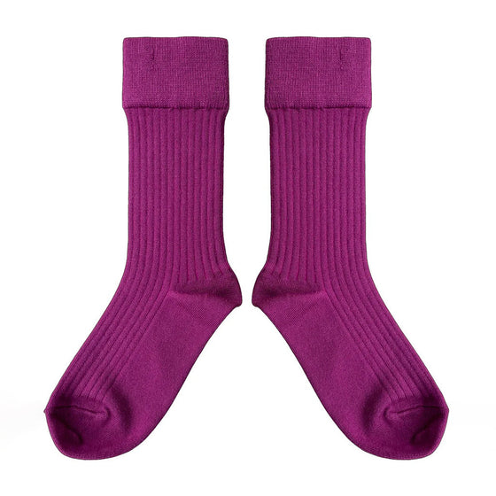 MABLI WOMENS MERINO WOOL SOCKS VIOLET
