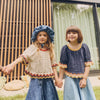 Mabli Marine Knit Tee Shell Melange