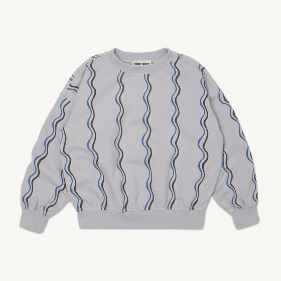 Main Story Bubble Sweatshirt Dapple Grey Squiggle