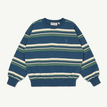  Bubble Sweatshirt - Vintage Indigo Stripe