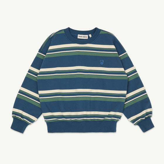 Bubble Sweatshirt - Vintage Indigo Stripe