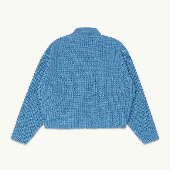 Cardigan - Blue Knit