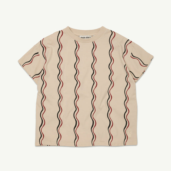 Main Story Loose Tee Birch Squiggle