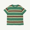 Main Story Loose Tee Bottle Green Stripe