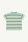 Main Story Loose Tee Green Tint Stripe