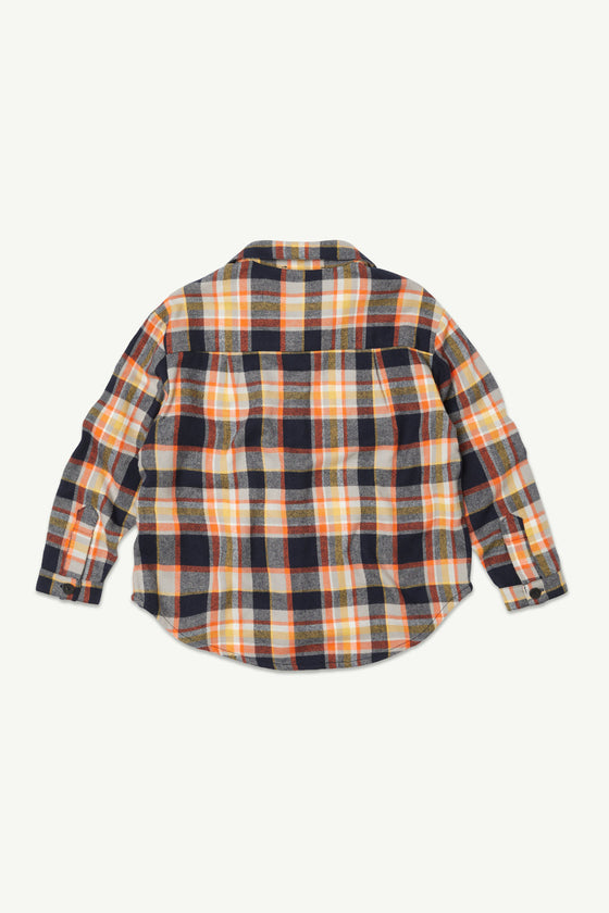 Main Story Shirt Orange Multi Check