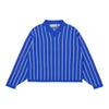 V Knit Sweater - Blue Stripe