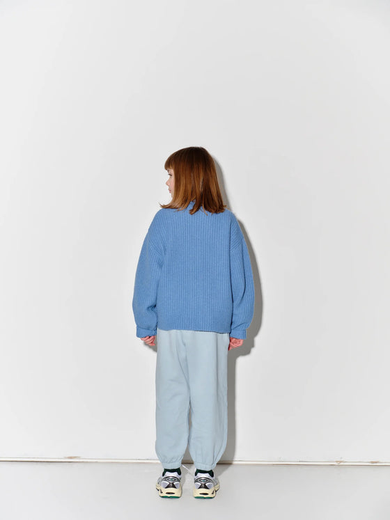 Cardigan - Blue Knit