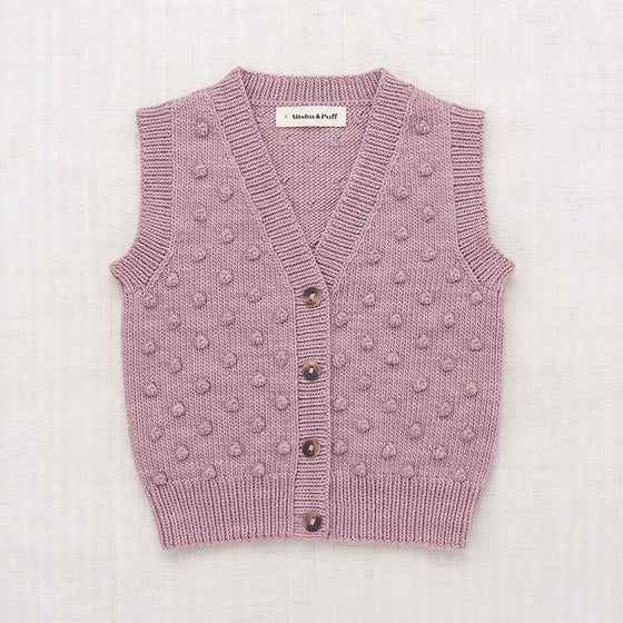 Misha Puff Auggie Popcorn Vest Plum Petal