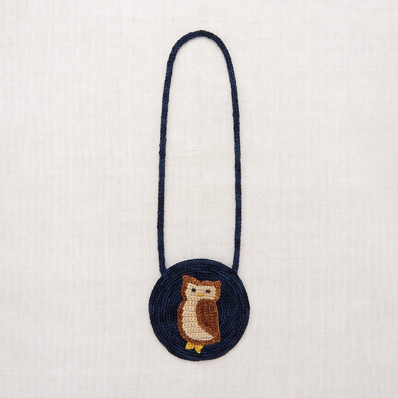 Misha and Puff Meadow Owl Circle Bag Ink