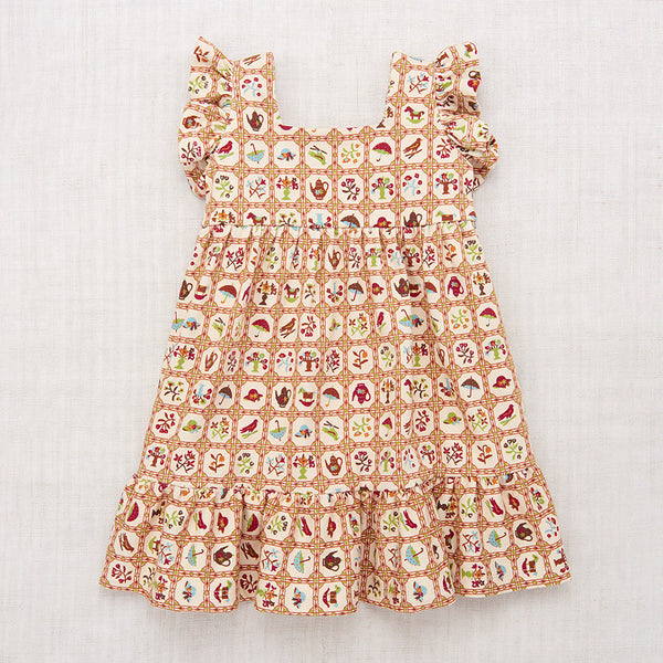 Ruffle Sleeve Dress - String Trellis – The Little Wooden Peg
