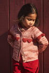 Misha and Puff Scallop Yoke Cardigan Prairie Rose