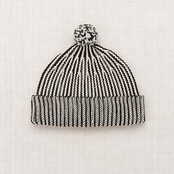 Misha and Puff Strata Garter Hat Licorice