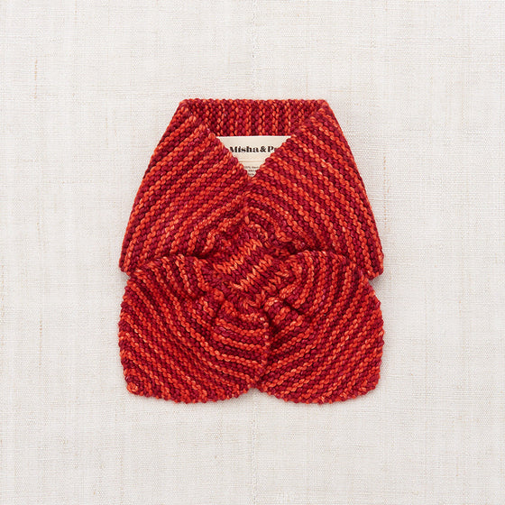 Misha and Puff Strata Sledding Scarf Red Flame