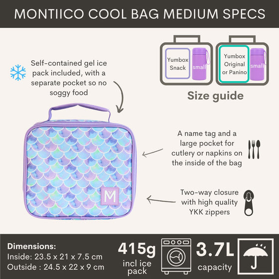 Montii lunch cool bag M Rainbow Roller