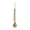 Mushie Halo Pacifier Clips Sage