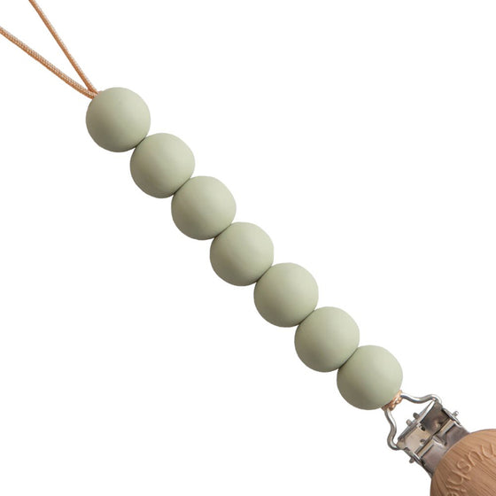 Mushie Halo Pacifier Clips Sage