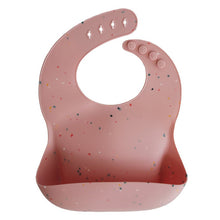  Mushie Silicone Bib Powder Pink Confetti