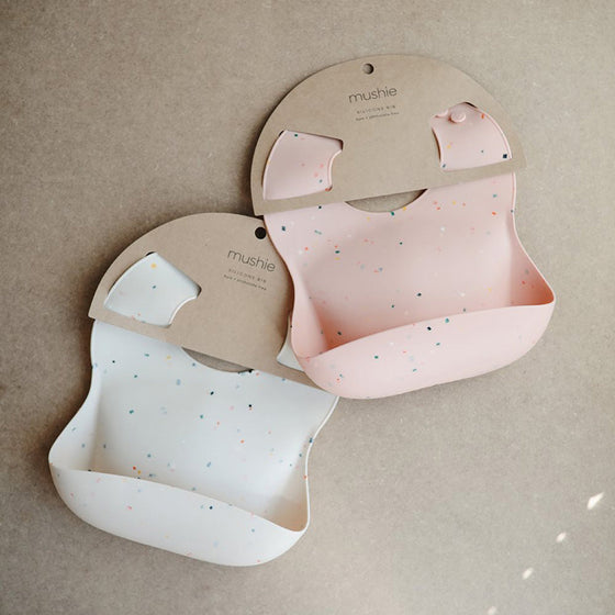 Mushie Silicone Bib Vanilla Confetti