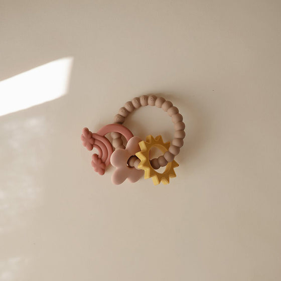 Mushie Teething Ring Nature