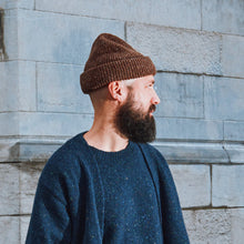  Poudre Organic Adult Wool BEANIE Speckled Chocolate