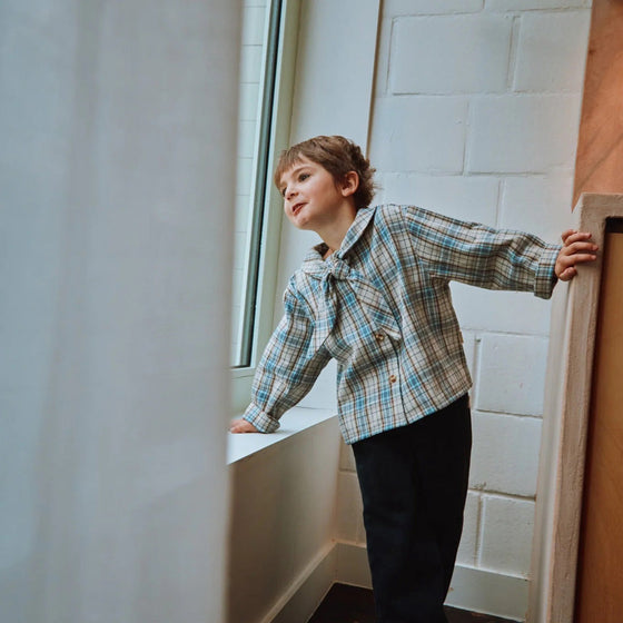 Poudre Organic Bandana Shirt ALYSSE Flannel Check