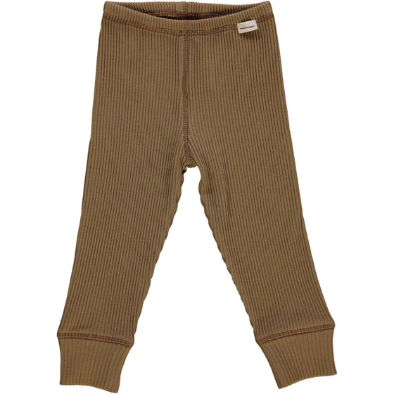 Poudre Organic Leggings BASILIC Ribbed Dull Gold