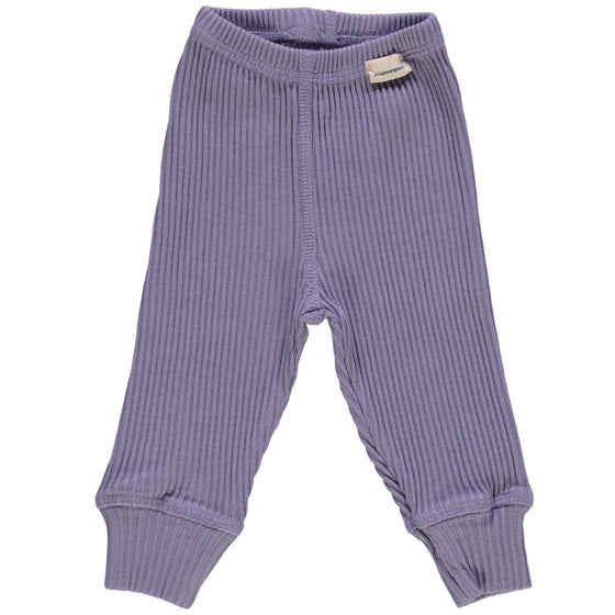 Poudre Organic Leggings BASILIC Ribbed Lavender Grey