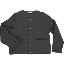  Poudre Organic Quilted Jacket ANIS Pirate Black