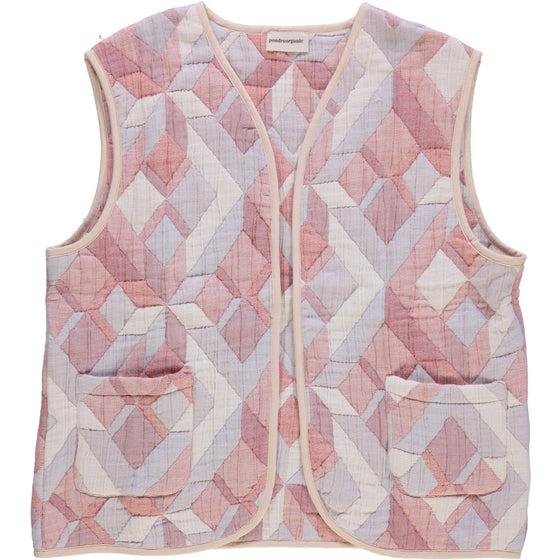 Poudre Organic Quilted Vest CERCIS Patchwork