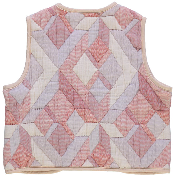 Poudre Organic Quilted Vest CERCIS Patchwork