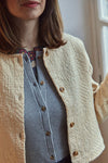 Women's Ribbed Cardigan SOUCI - Heather Grey