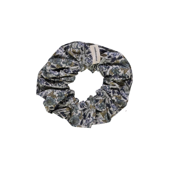 Poudre Organic Scrunchie CHOUCHOU Floral Blue Green