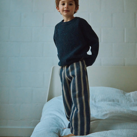 Poudre Organic Trousers POMELOS Blue Stripe
