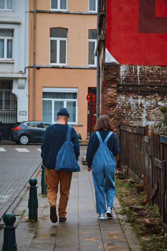 Poudre Organic Womens Wool Jumper THÉ Speckled Midnight