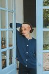 Poudre Organic Womens Cardigan Petale Navy Blue
