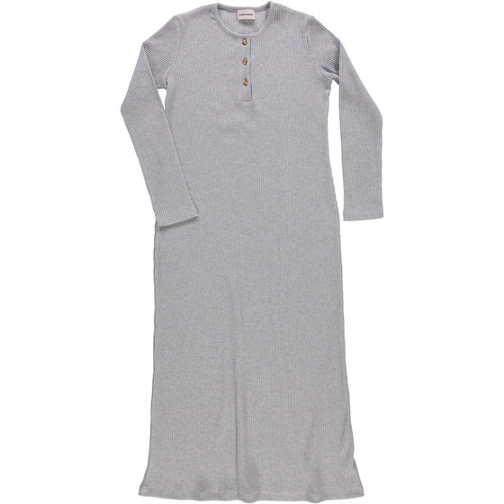 Poudre Organic Womens Dress TAGETE Light Grey Heather