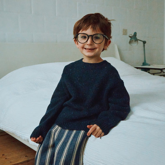 Poudre Organic Wool Jumper THÉ Speckled Midnight