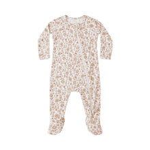  Quincy Mae Bamboo Zip Footie Onesie Bloom